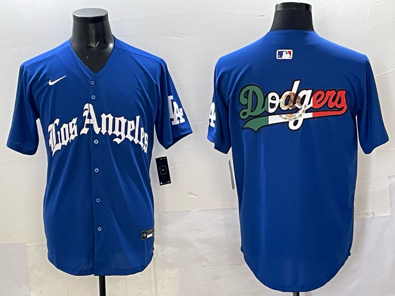 Men Los Angeles Dodgers Blank Blue 2025 Nike MLB Jersey style 0010